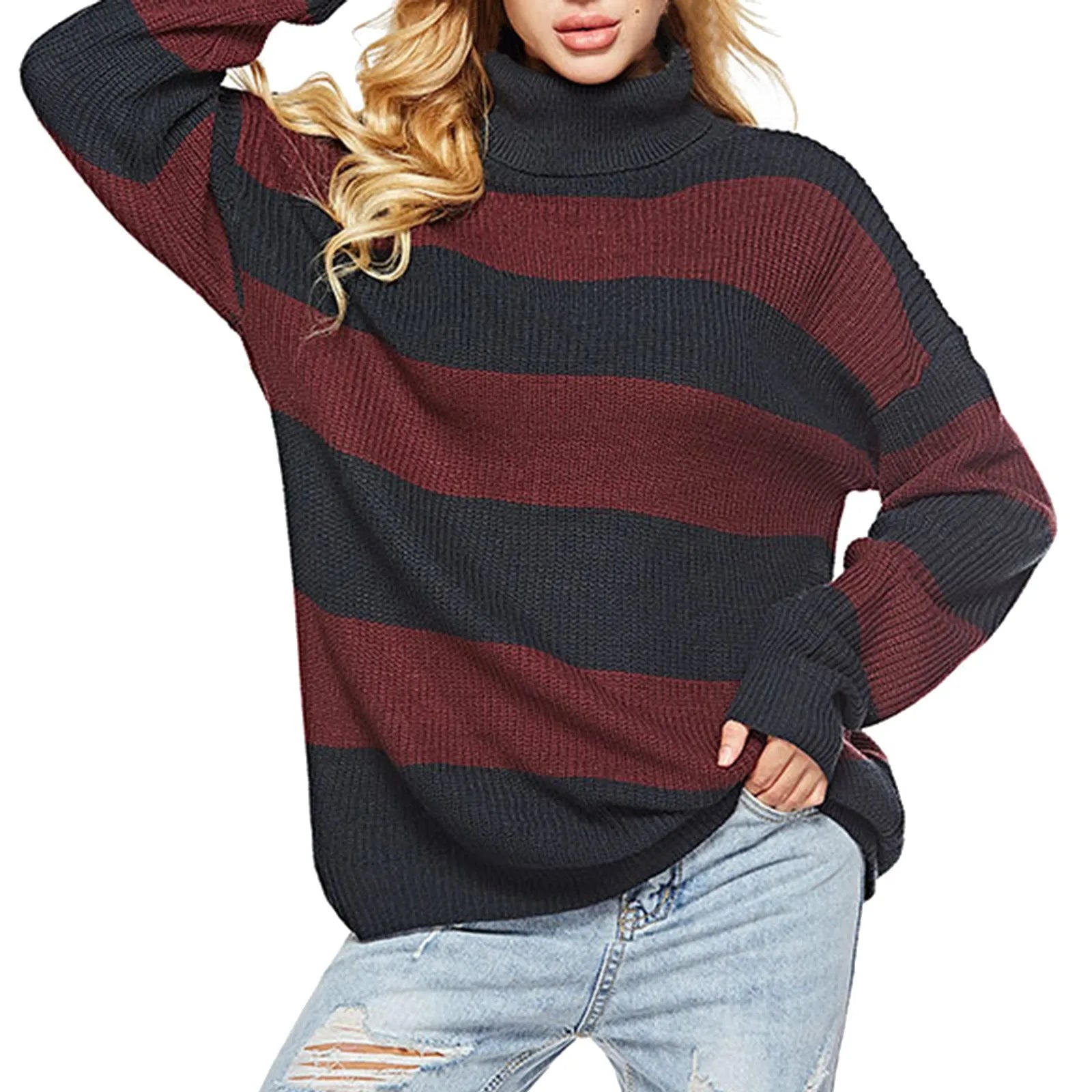Turtleneck Knitted Sweater